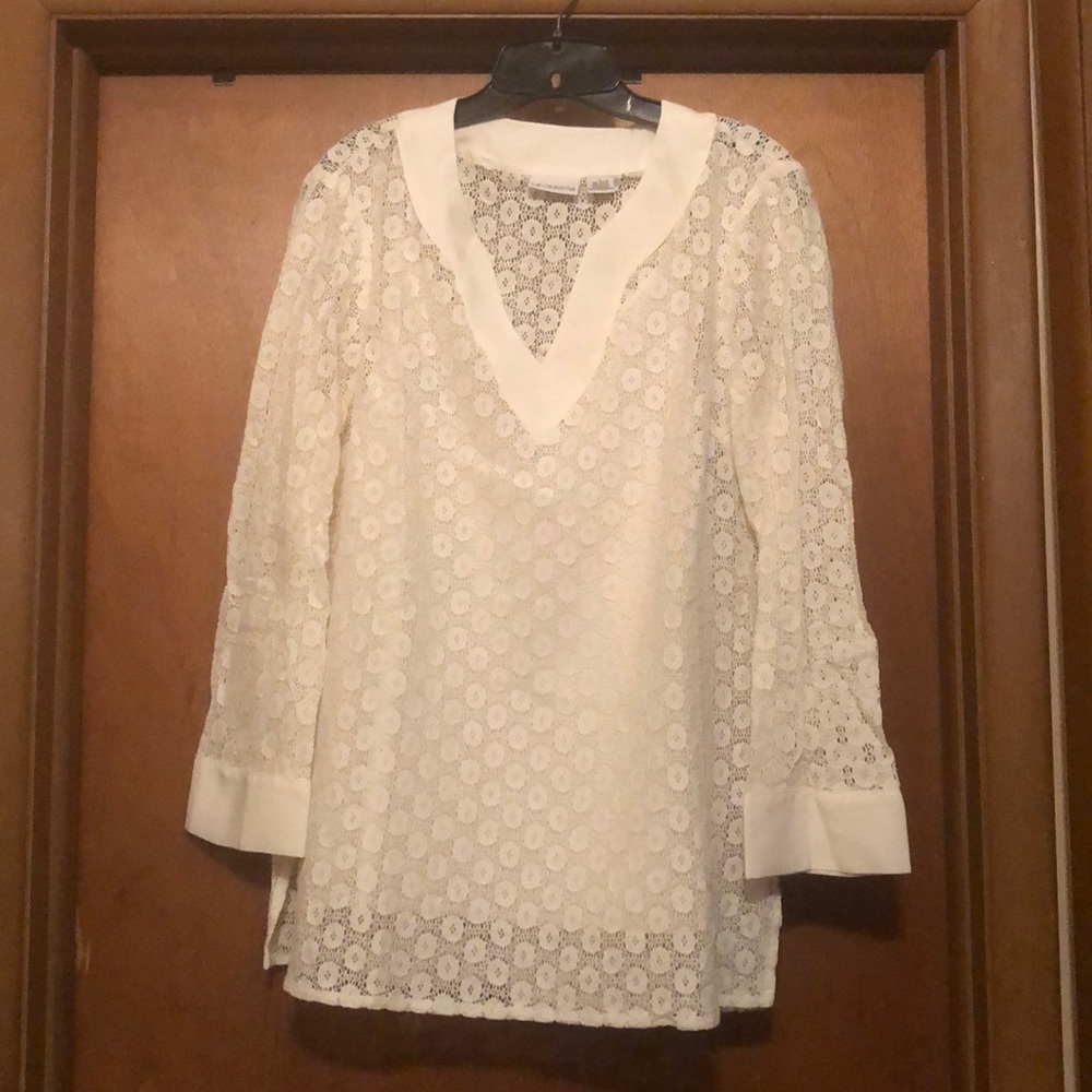 Liz Claiborne Crochet Tunic